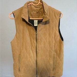 Women’s Tan Quilted Vest